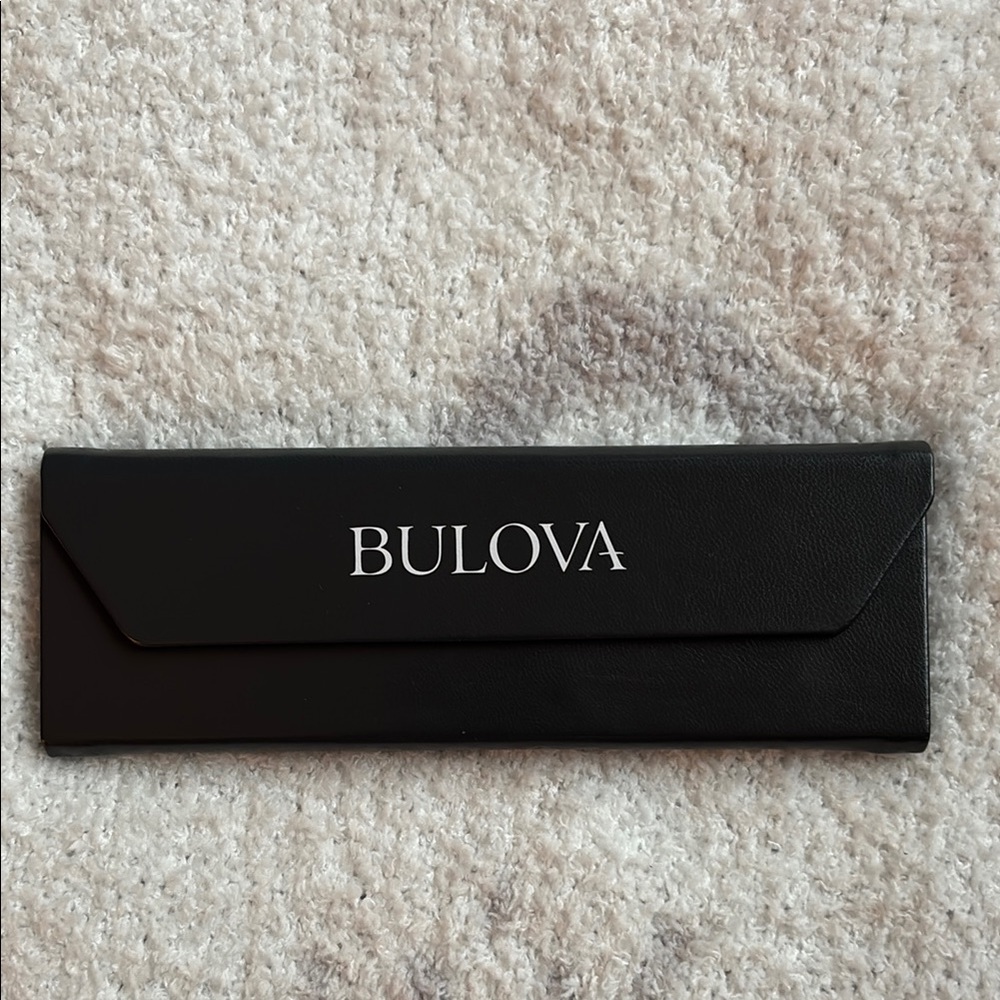 Bulova Dark Gray Glasses Case